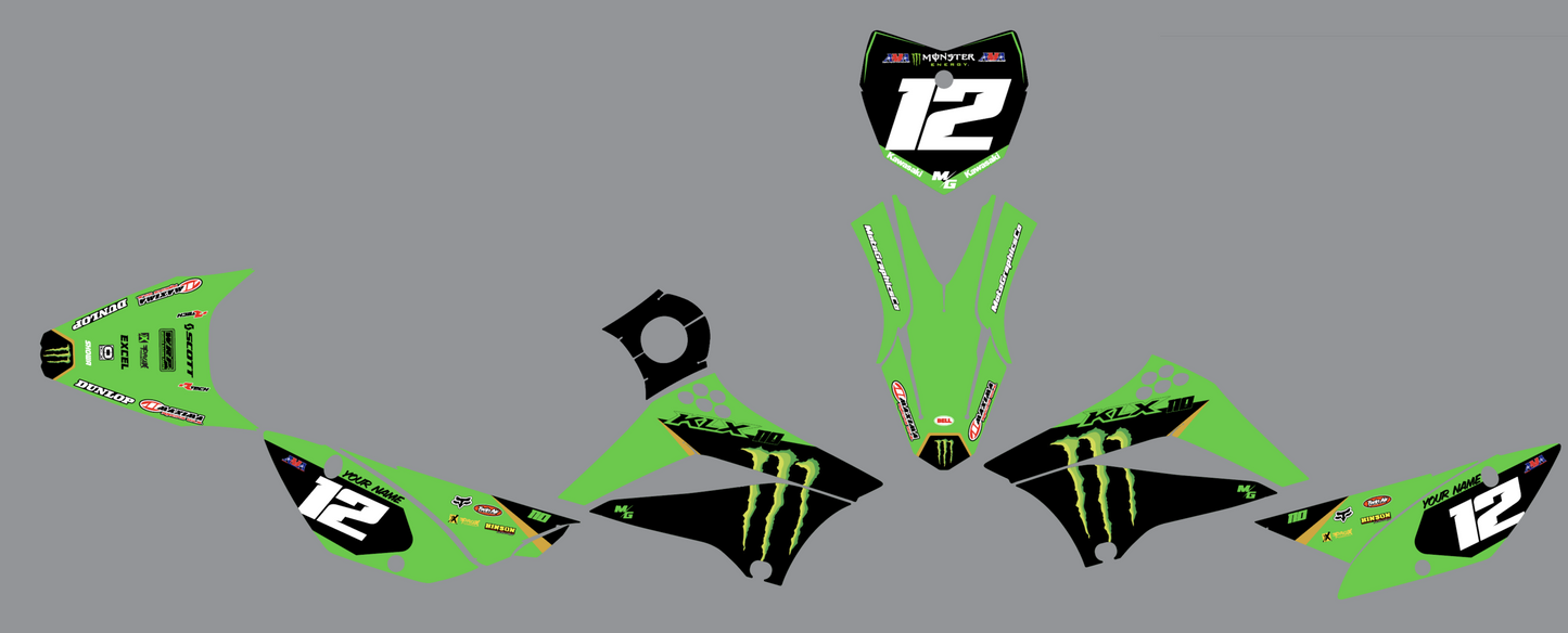 Kawasaki KLX110 Monster Energy Edition