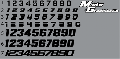 CRF110 Number Plates