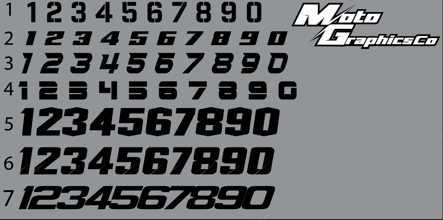 KLX110 Number Plates