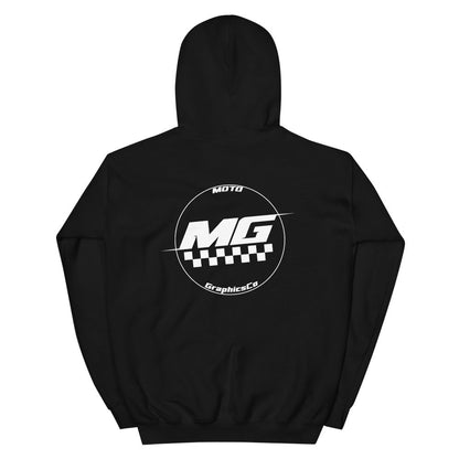 MotoGraphicsCo Blk/White Hoodie