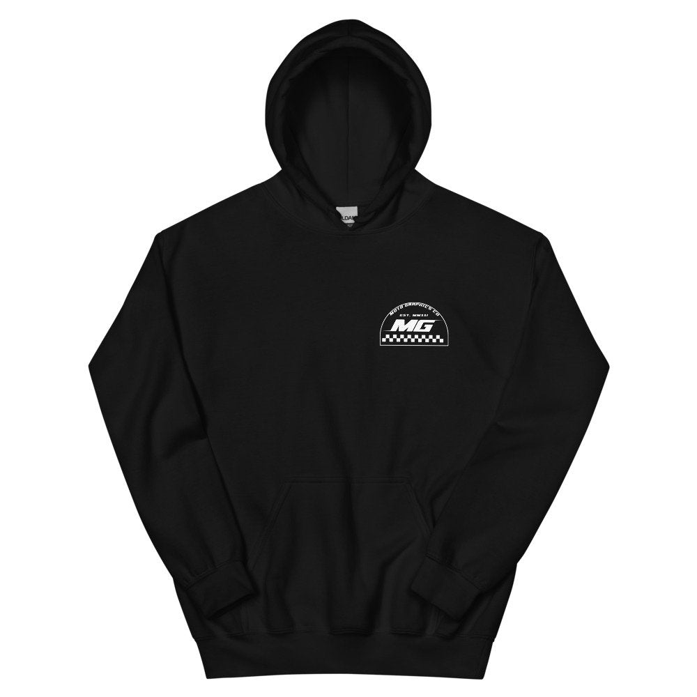 MotoGraphicsCo Blk/White Hoodie