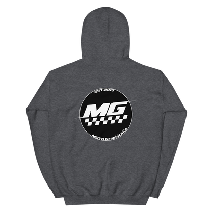 MotoGraphicsCo Blk/White Hoodie