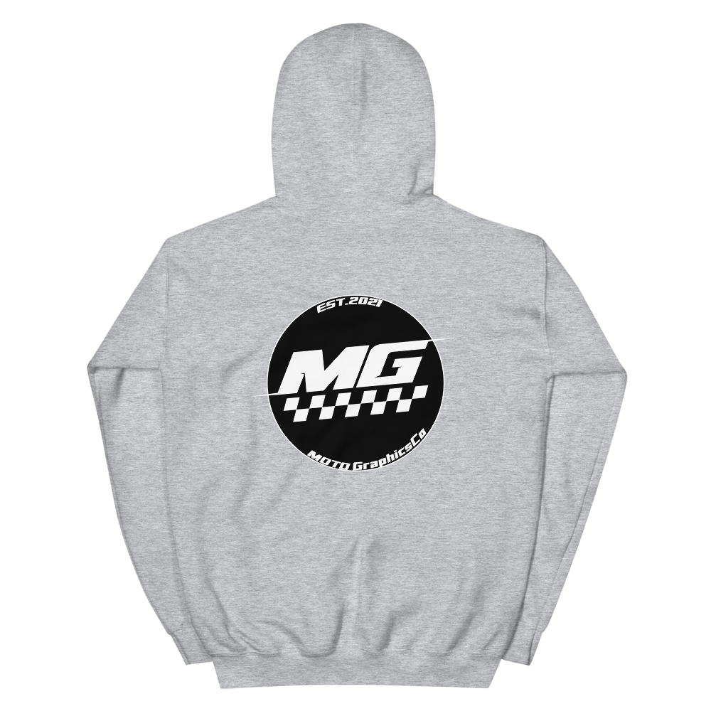 MotoGraphicsCo Blk/White Hoodie